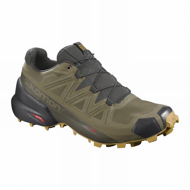 Salomon SPEEDCROSS 5 GORE-TEX Zapatillas Trail Running Hombre - Verde Oliva - Colombia (69183-GWIF)